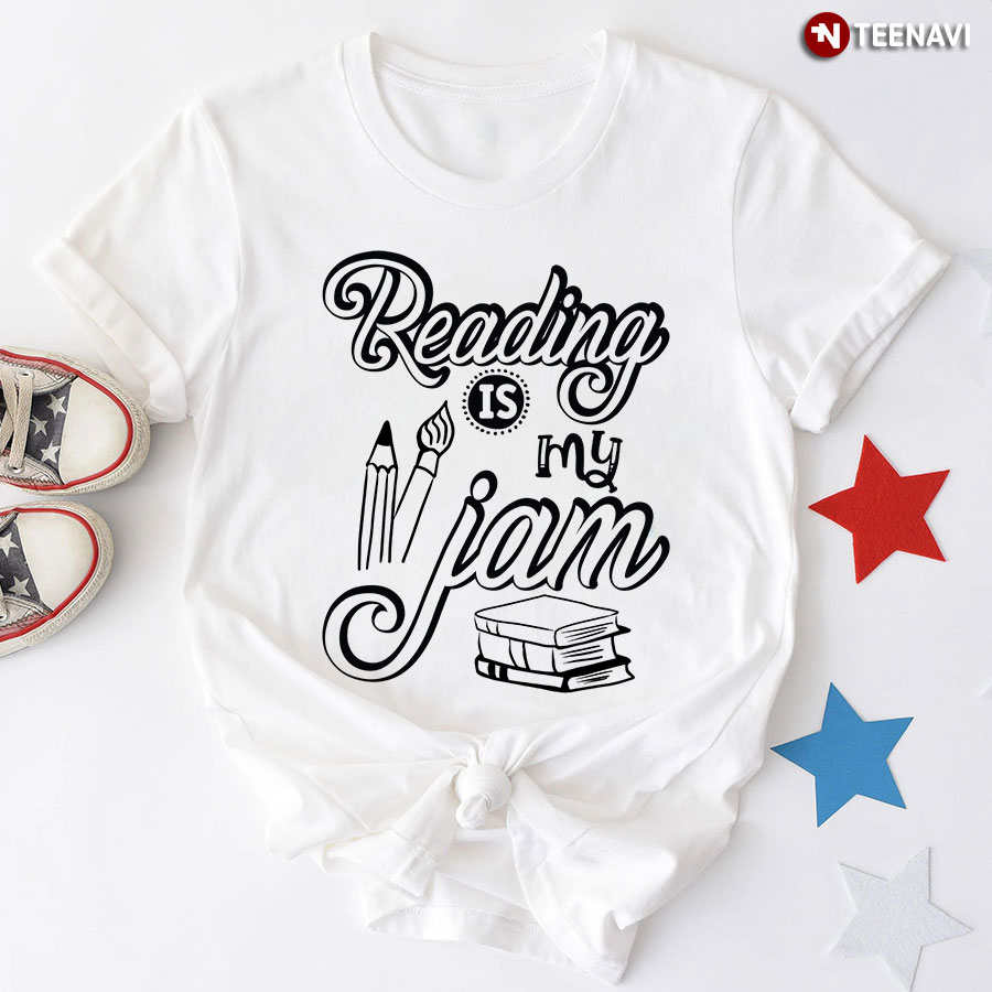 Reading Is My Jam Bookworm T-Shirt