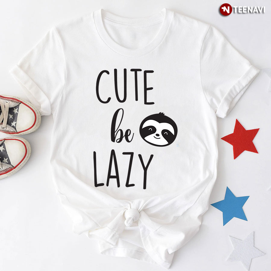 Cute Be Lazy Sloth T-Shirt - Kids Tee