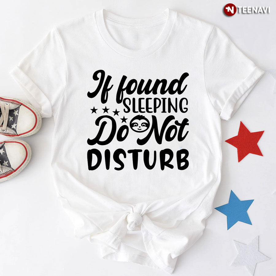 If Found Sleeping Do Not Disturb Sloth T-Shirt - Kids Tee
