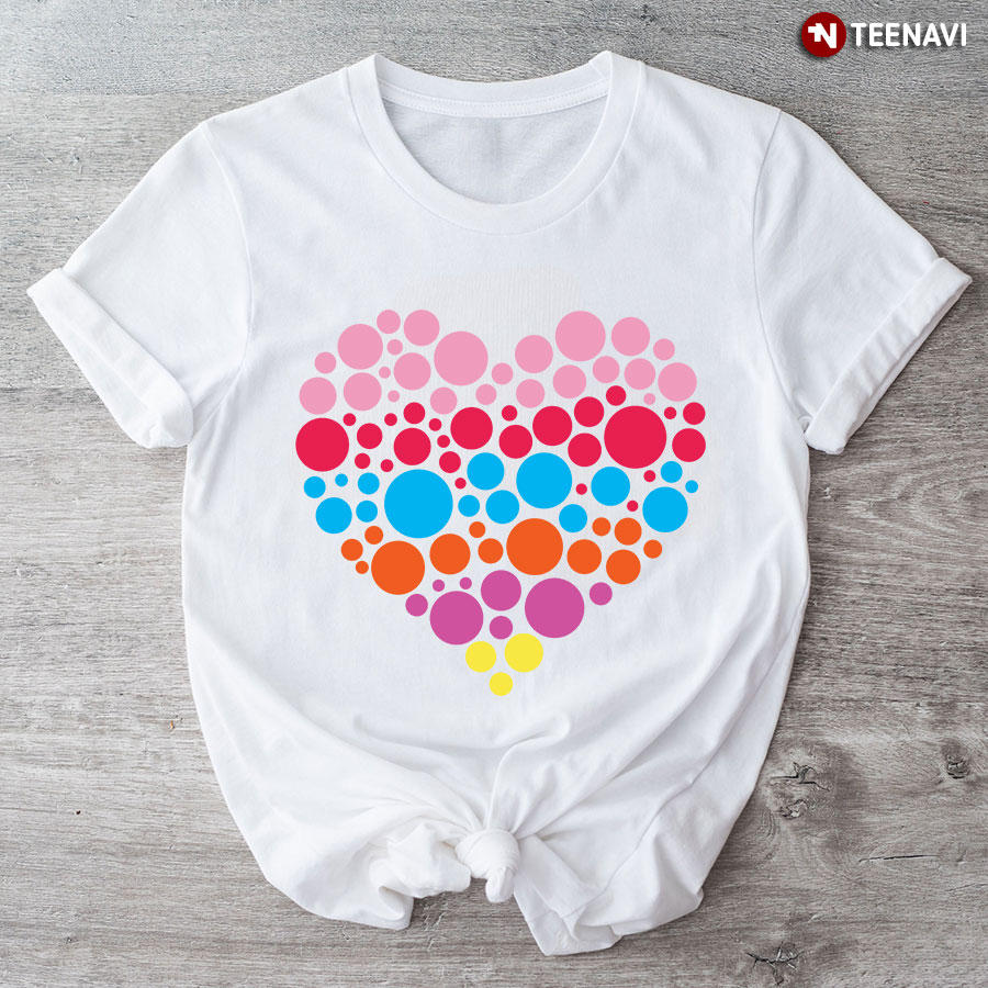 Polka Dots Dotted Heart Dot Day T-Shirt