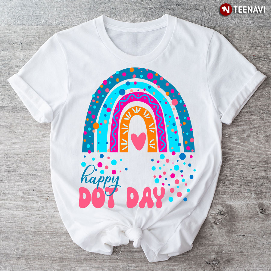 Happy Dot Day Rainbow T-Shirt – Cotton Tee