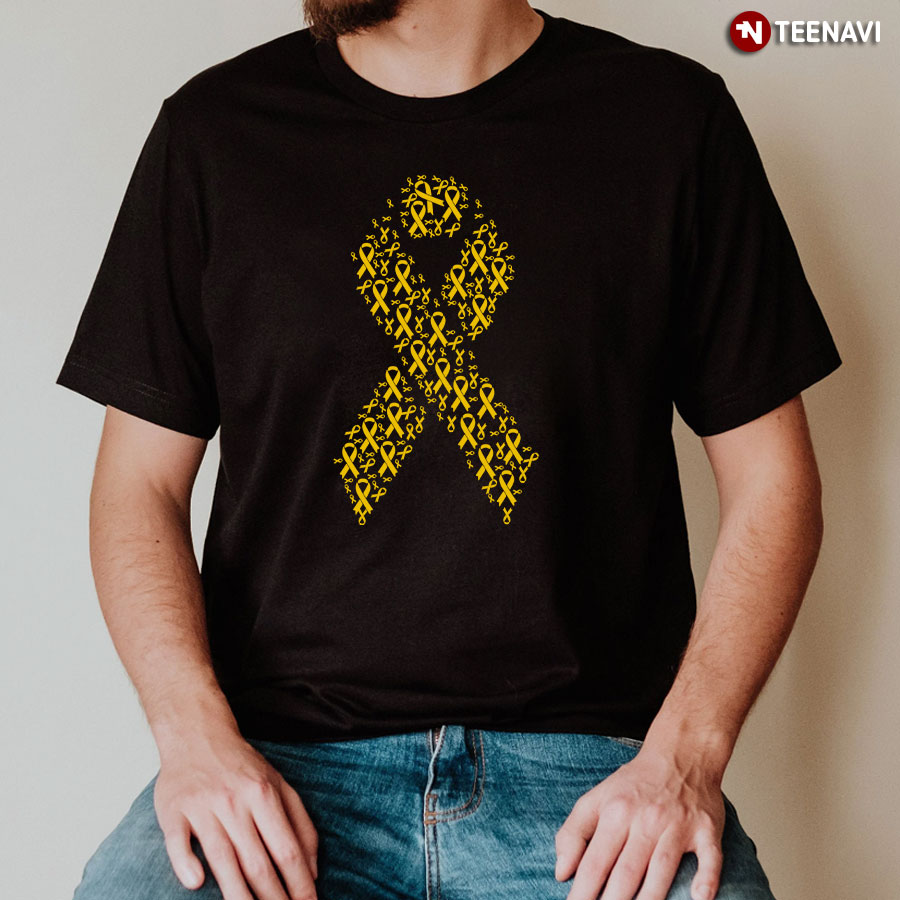 Yellow Ribbons Childhood Cancer Awareness T-Shirt