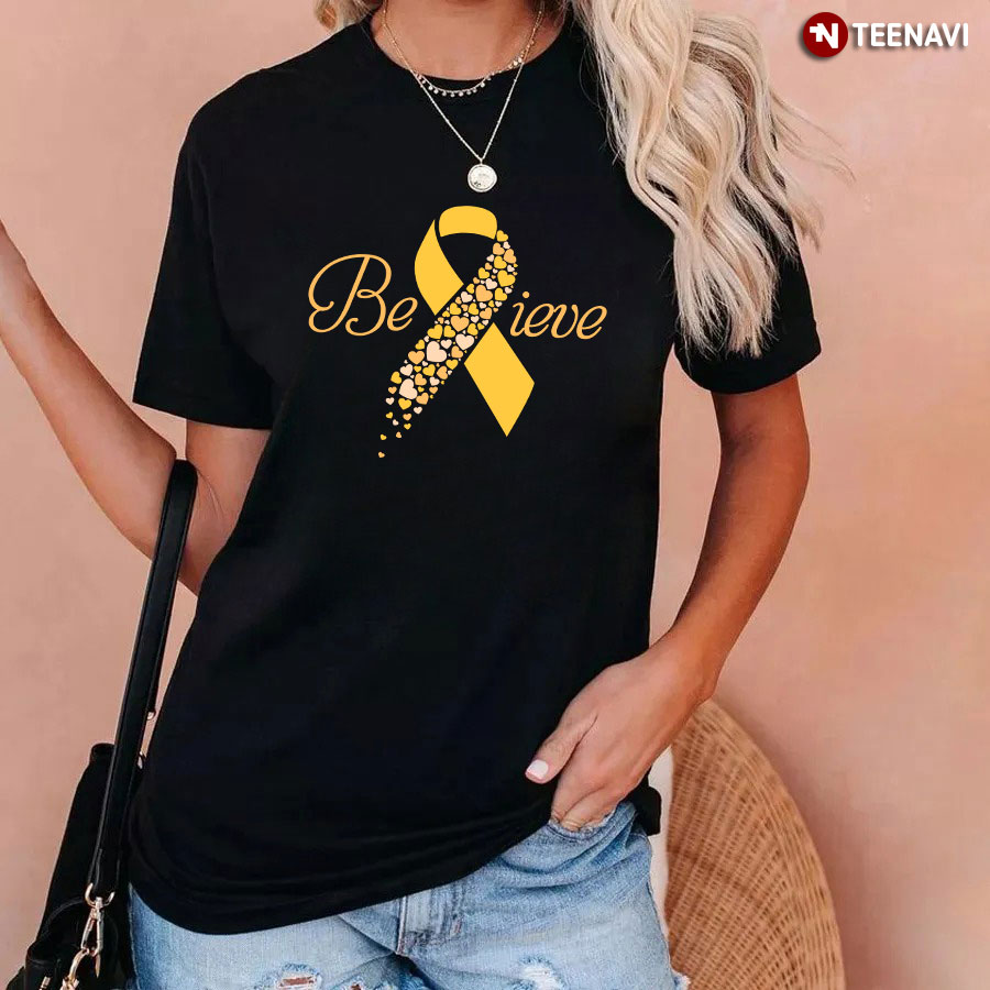 Believe Childhood Cancer Awareness T-Shirt