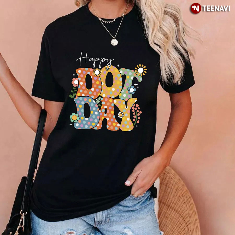 Happy Dot Day T-Shirt - Floral Tee