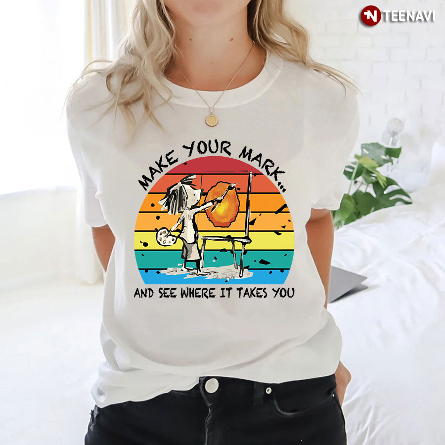Make Your Mark And See Where It Takes You Vintage Dot Day T-Shirt