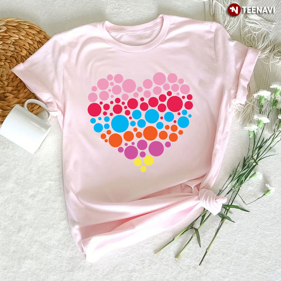 Polka Dots Dotted Heart Dot Day T-Shirt