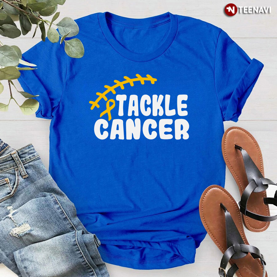 Tackle Cancer Childhood Cancer Awareness T-Shirt