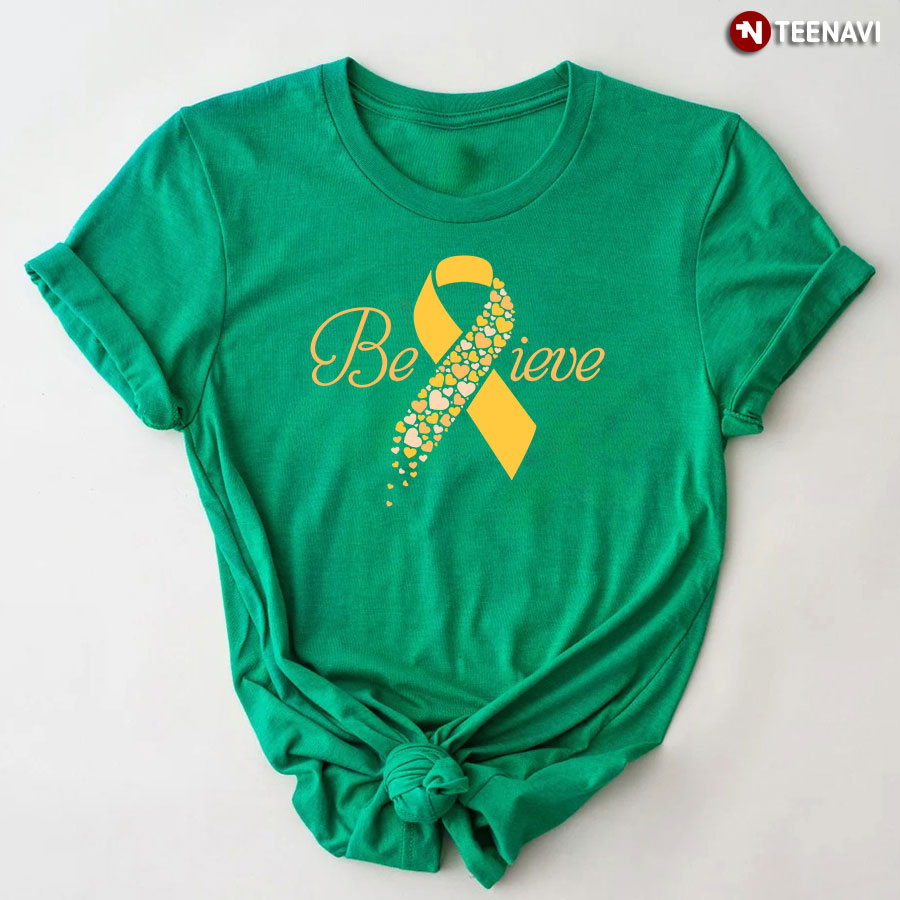 Believe Childhood Cancer Awareness T-Shirt