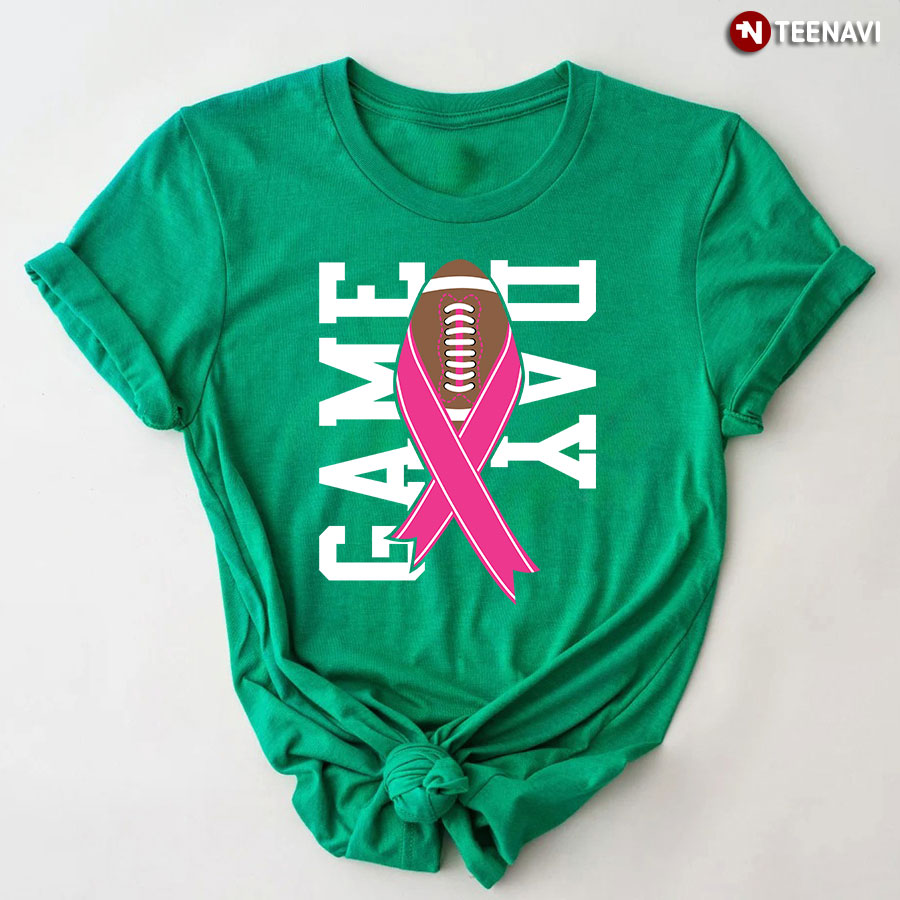 Game Day Football Breast Cancer Awareness T-Shirt