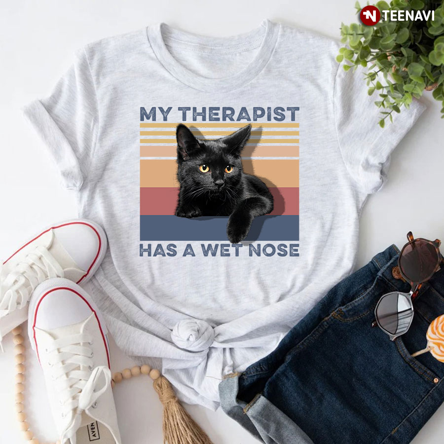 My Therapist Has A Wet Nose Vintage T-Shirt