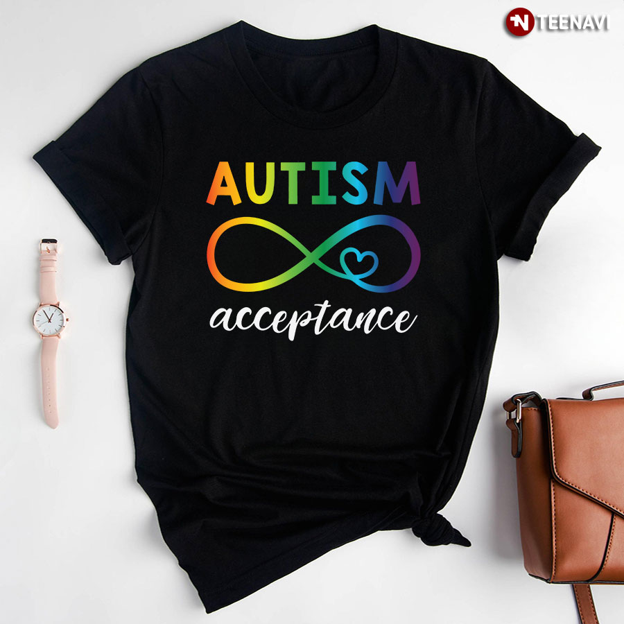 Autism Acceptance Infinity Heart Sign T-Shirt