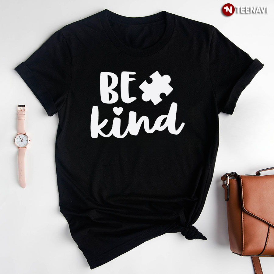 Be Kind Autism Puzzle Piece T-Shirt - Men's Tee