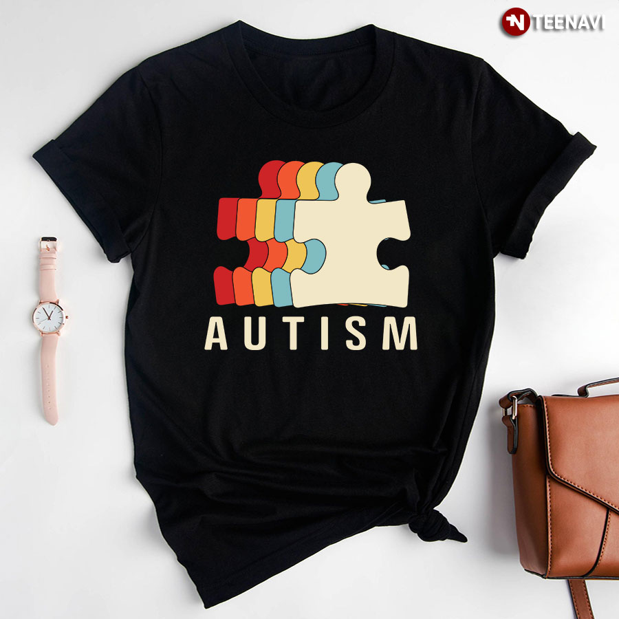 Autism Puzzle Pieces T-Shirt - Unisex Tee