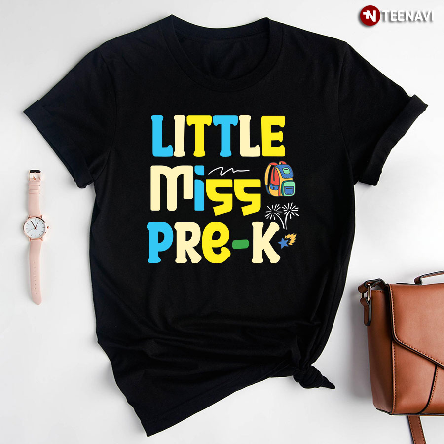 Little Miss Pre-K Pre Kindergarten Back To School T-Shirt