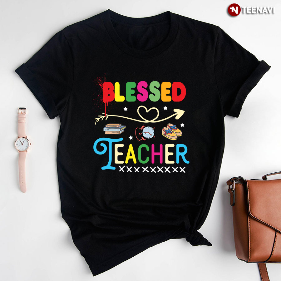 Blessed Teacher Heart Back To School T-Shirt - Plus Size Tee