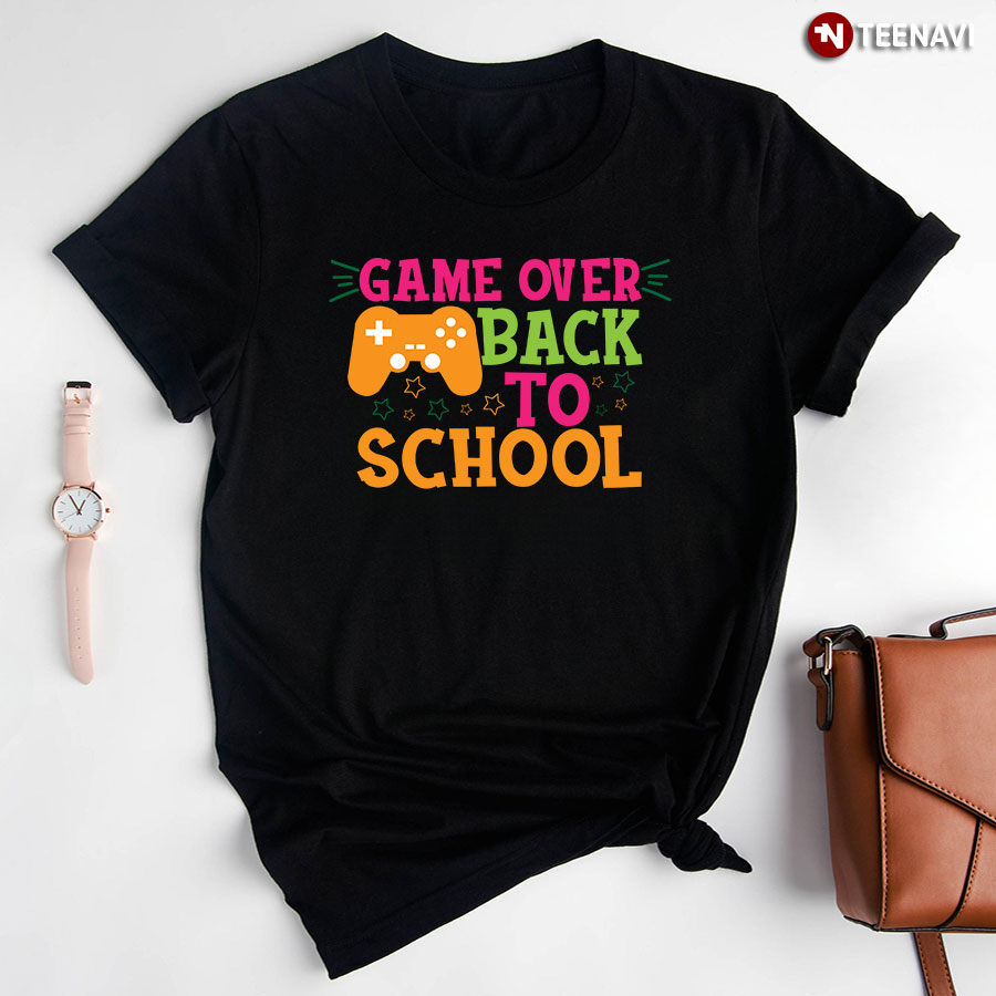 Game Over Back To School Game Console Gamer Student T-Shirt