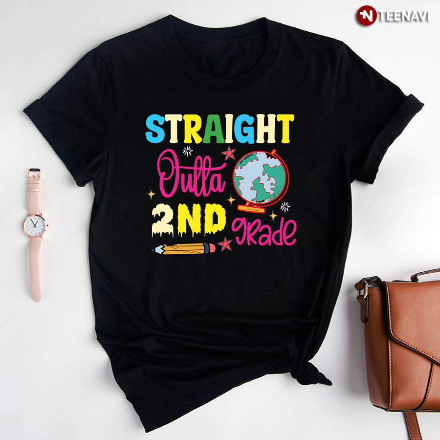 Straight Outta 2nd Grade Second Grade Back To School T-Shirt