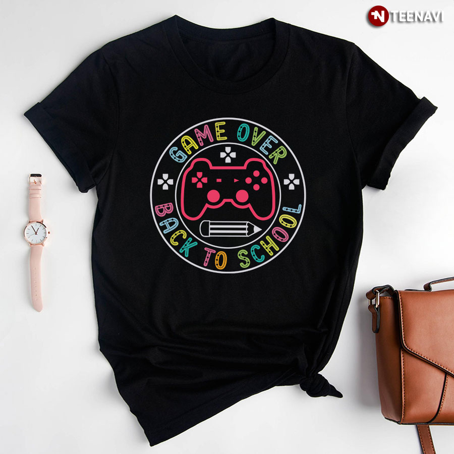 Game Over Back To School Game Console Pencil T-Shirt