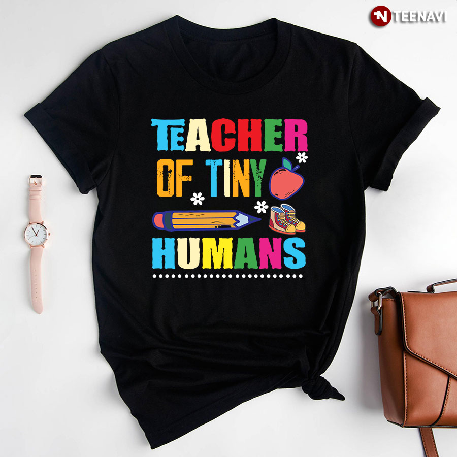 Teacher Of Tiny Humans Kindergarten Teacher Back To School T-Shirt- Men's Tee