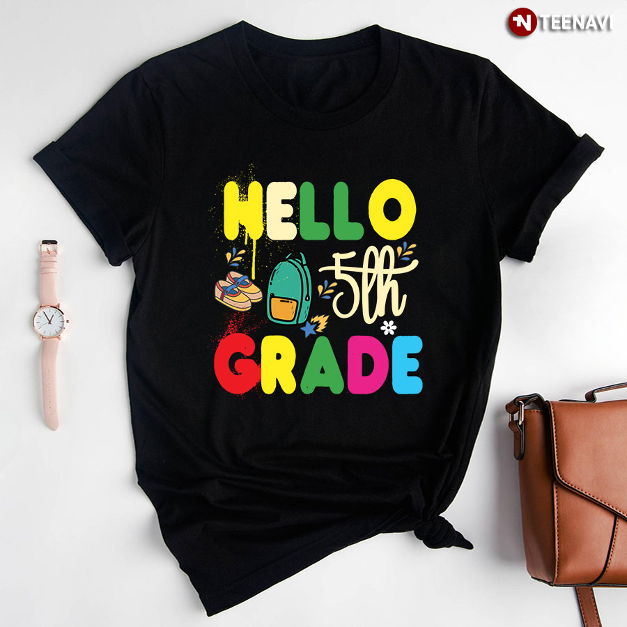 Hello 5th Grade Fifth Grade Back To School T-Shirt