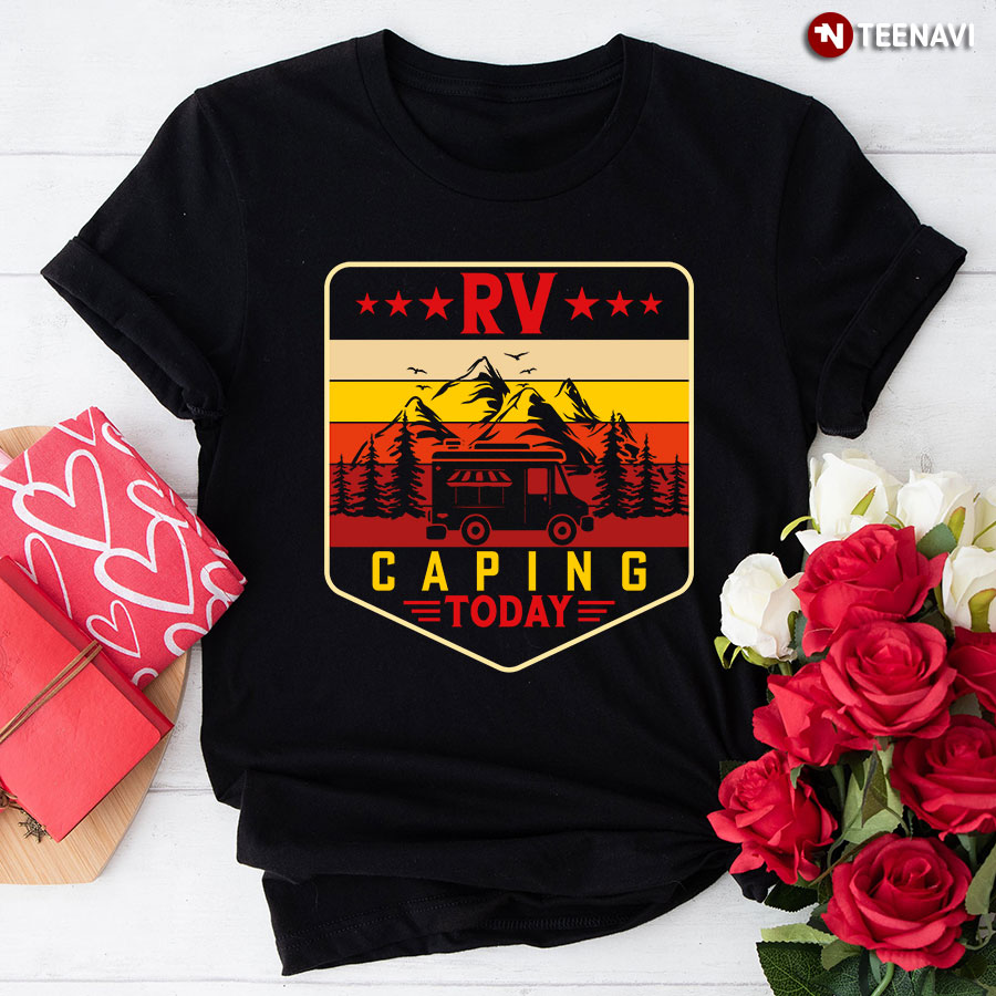 RP Caping Today Camping Car Vintage T-Shirt