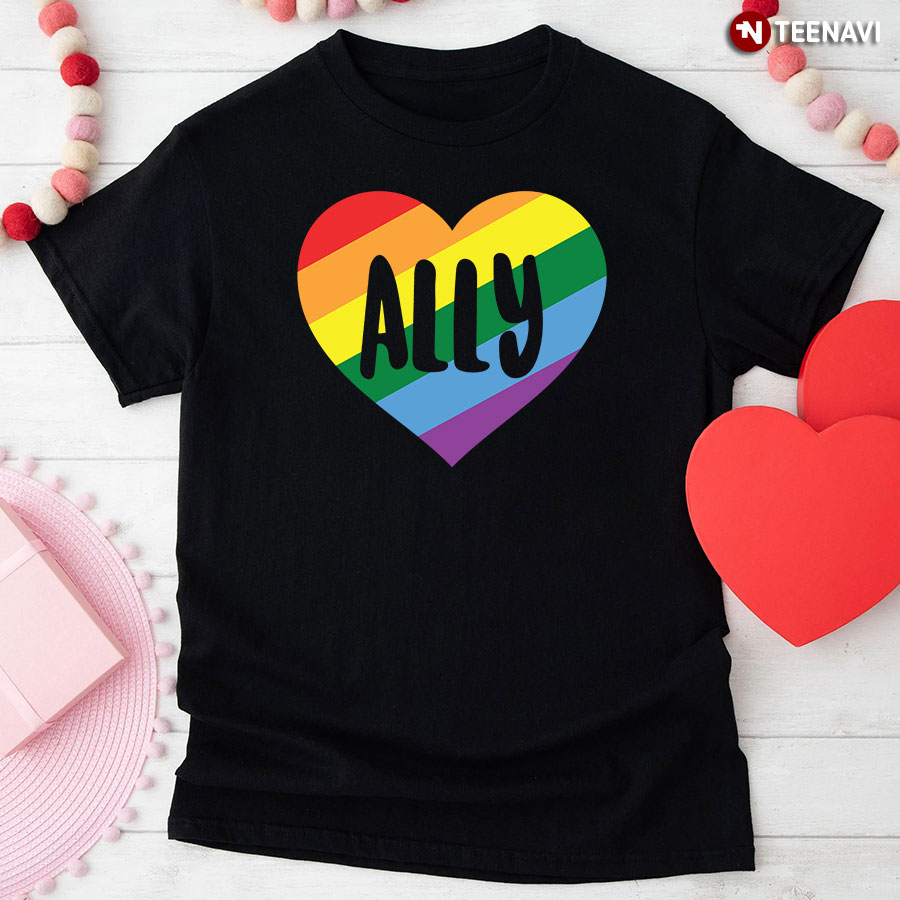 Ally LGBT Heart T-Shirt