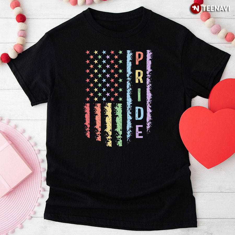 Pride American Flag LGBT T-Shirt