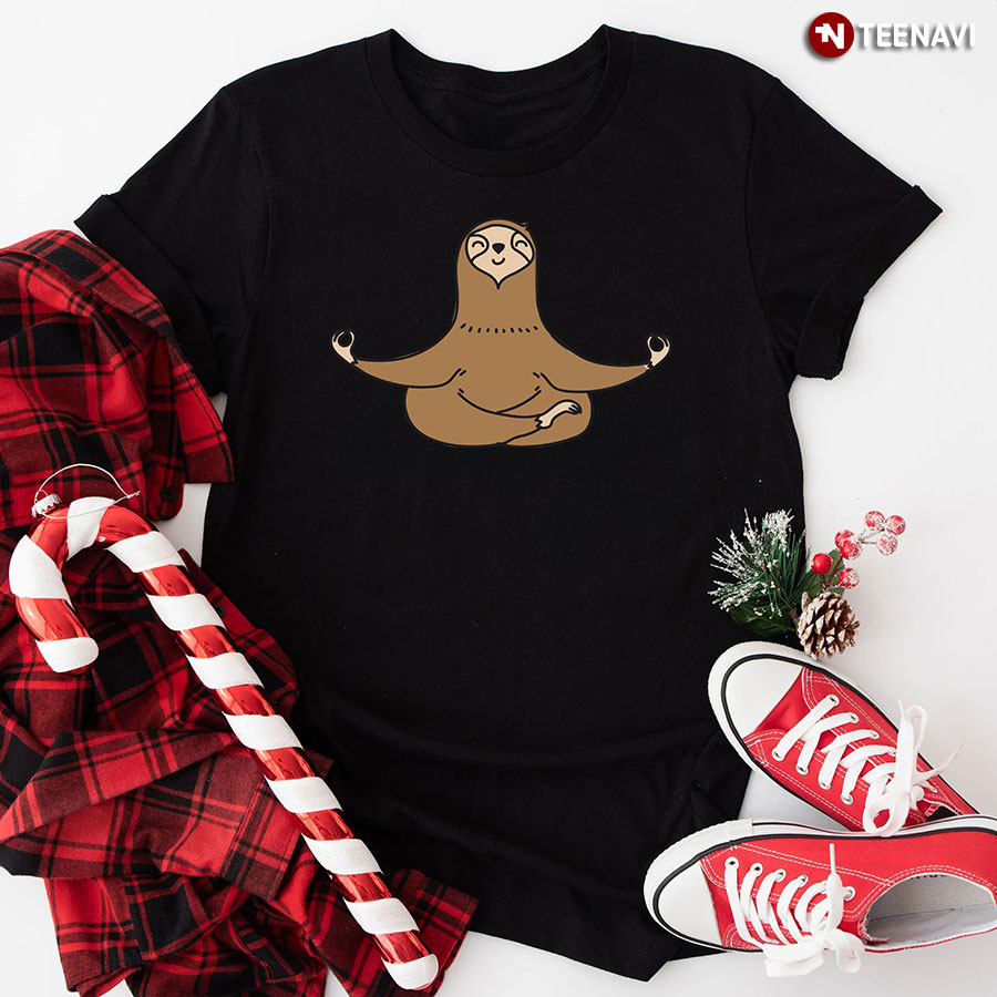 Yoga Pose Sloth Meditation T-Shirt - Men's Tee
