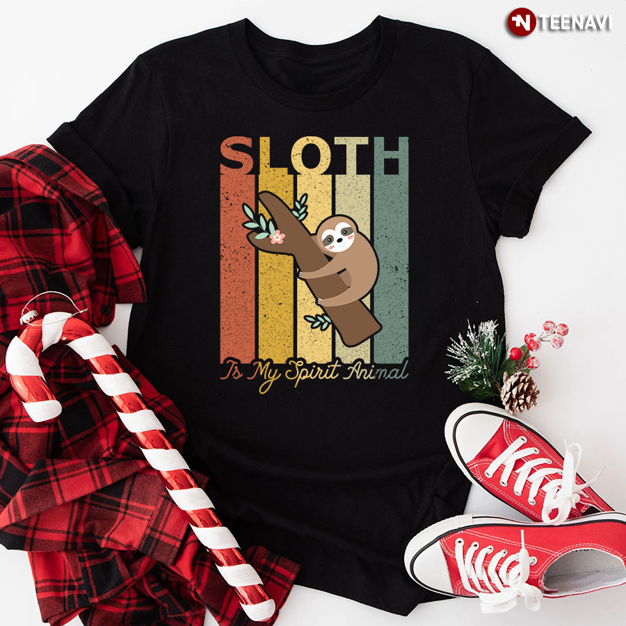 Sloth Is My Spirit Animal T-Shirt - Vintage Tee