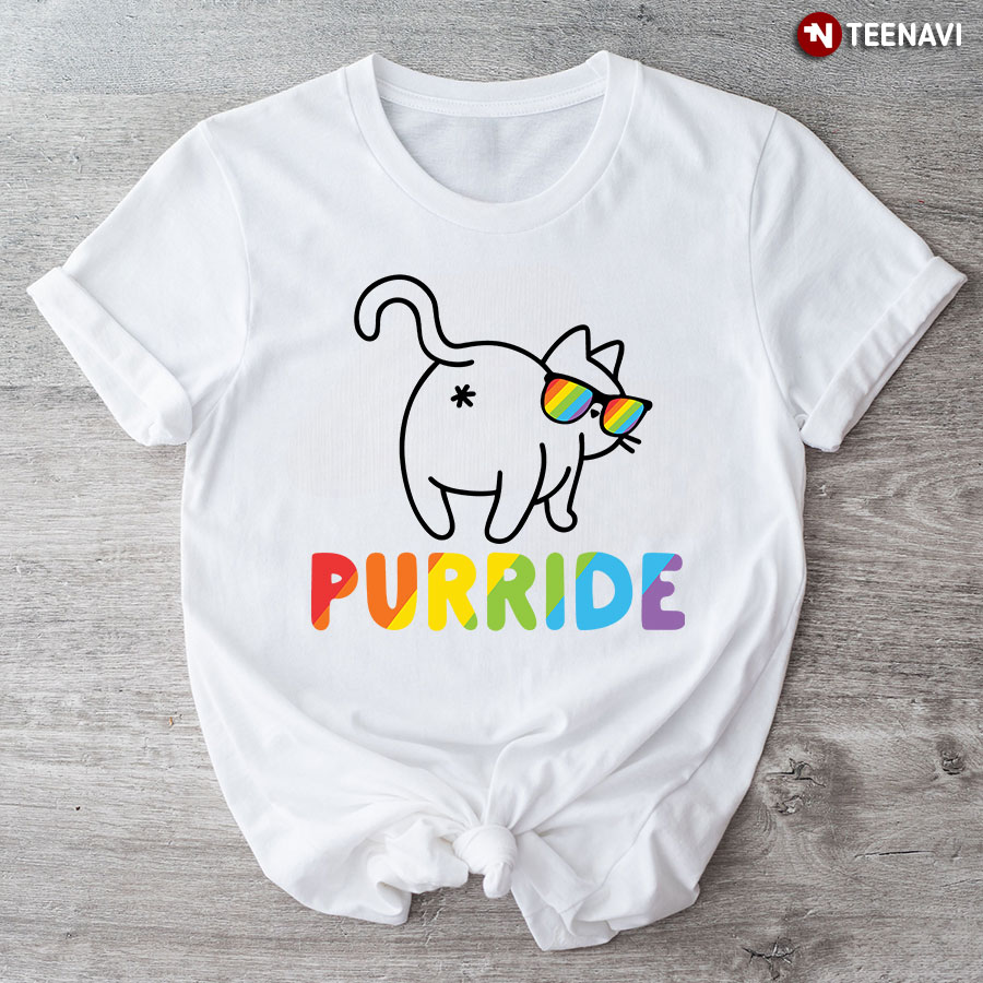Purride Funny LGBT Cat T-Shirt