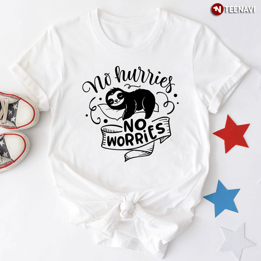 No Hurries No Worries Sloth T-Shirt - Kids Tee