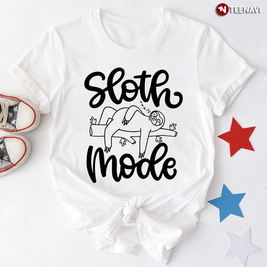 Sloth Mode On T-Shirt - Plus Size Tee