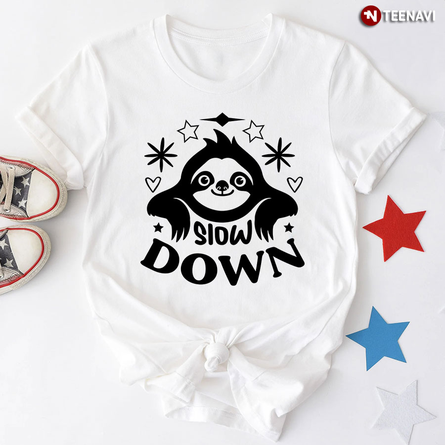 Slow Down Sloth T-Shirt - Kids Tee