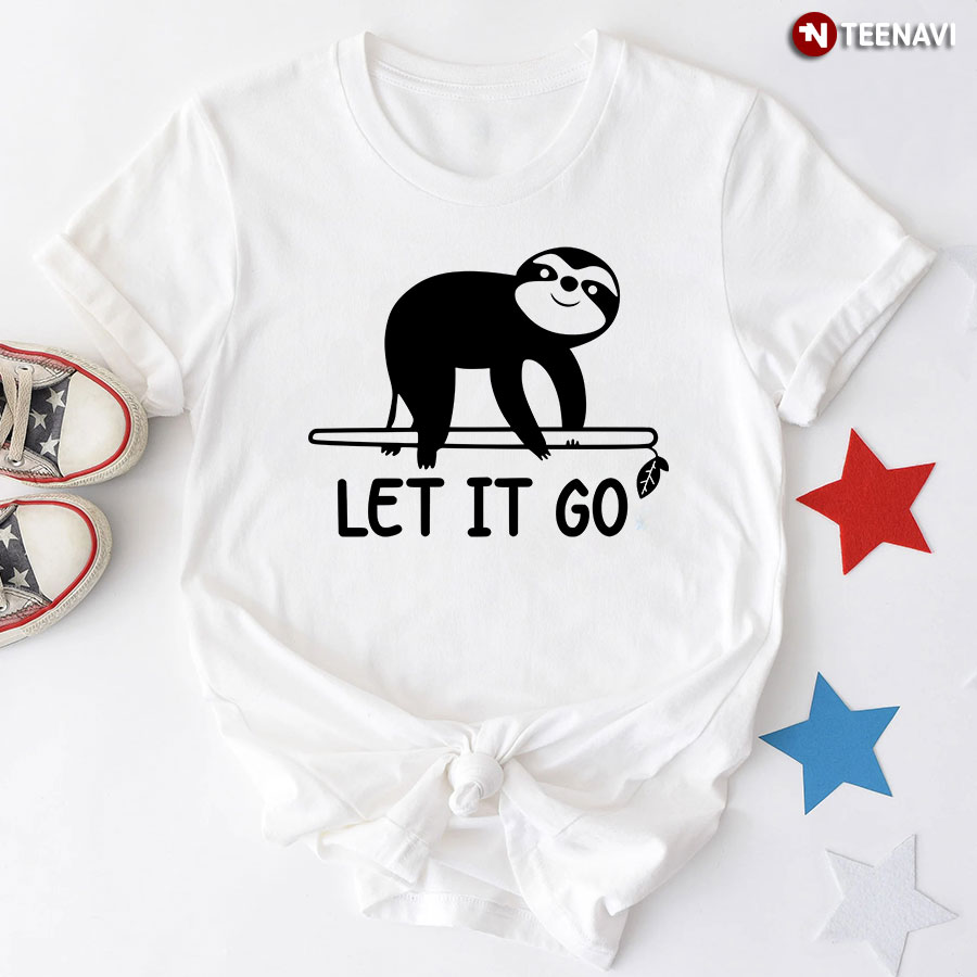 Let It Go Sloth T-Shirt - Small Tee