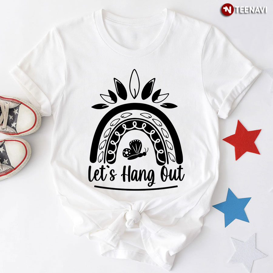 Let's Hang Out Butterfly Sloth T-Shirt