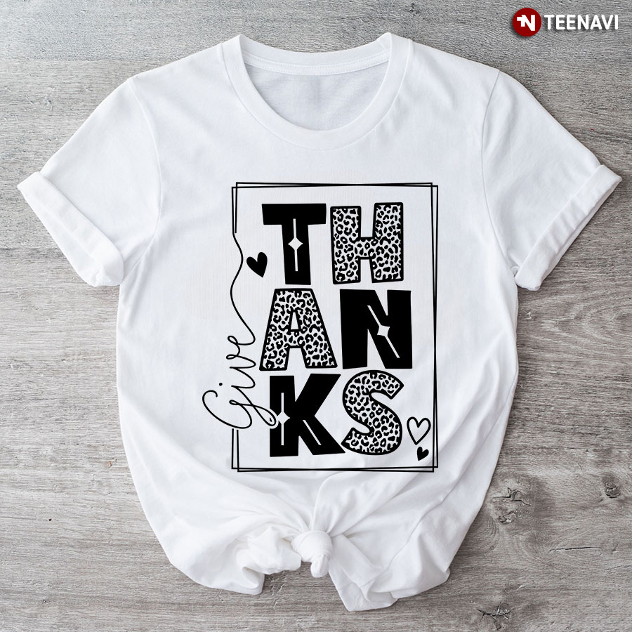 Give Thanks Leopard T-Shirt