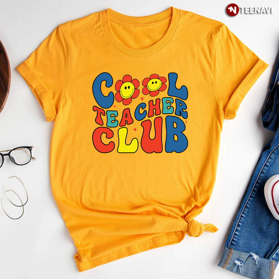 Cool Teacher Club Smiling Flower Back To School T Shirt