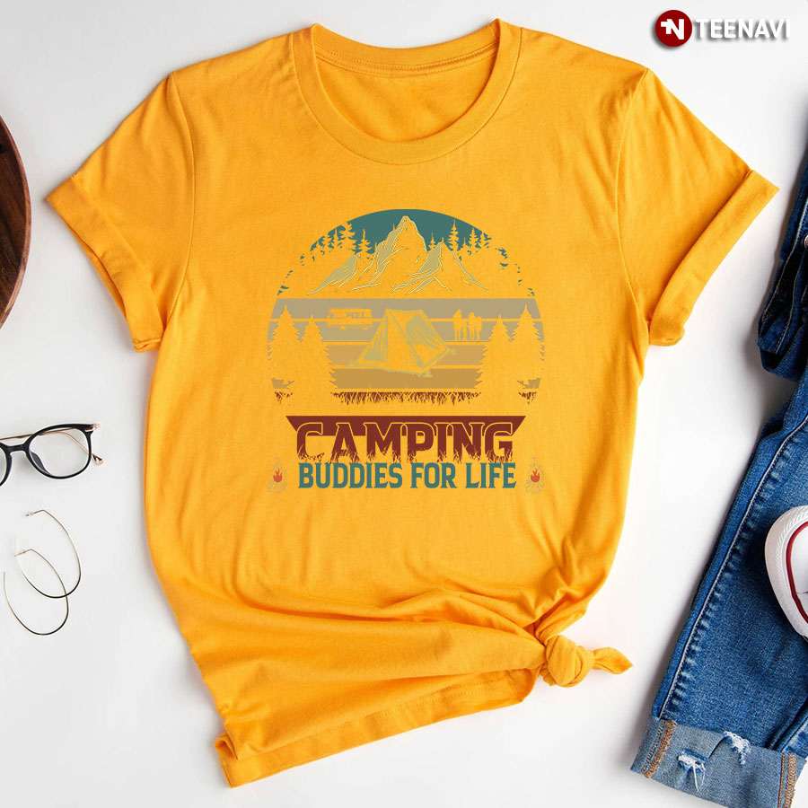 Camping Buddies For Life Vintage T Shirt