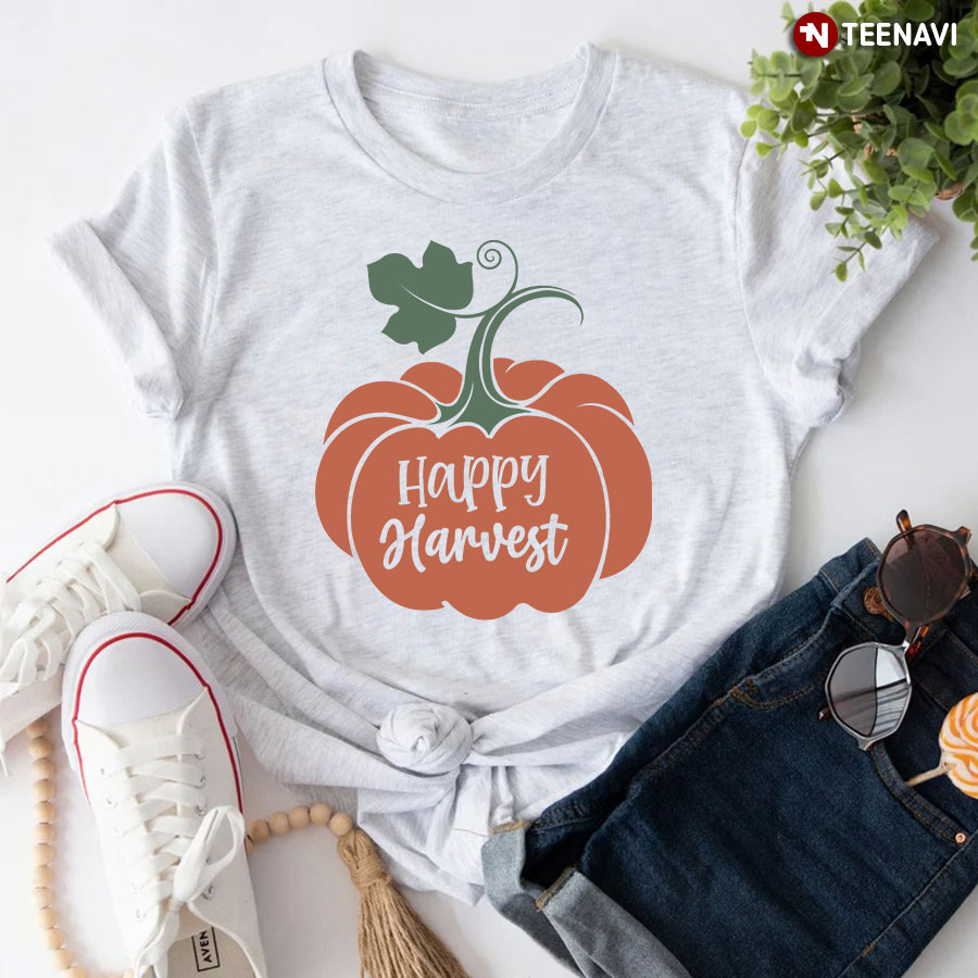 Happy Harvest Pumpkin Thanksgiving T-Shirt