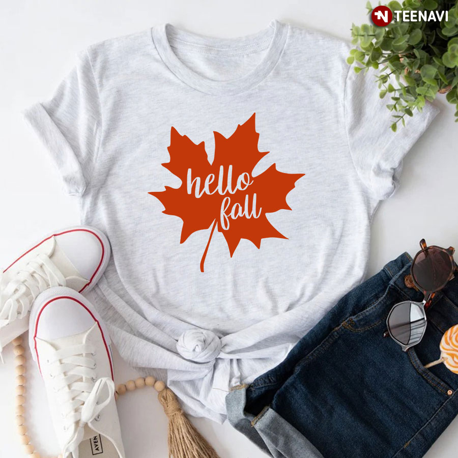 Hello Fall Happy Thanksgiving Day T-Shirt