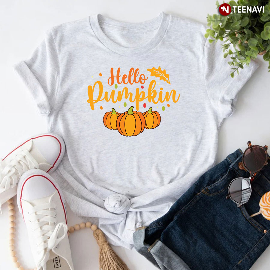 Hello Pumpkin Happy Thanksgiving T-Shirt