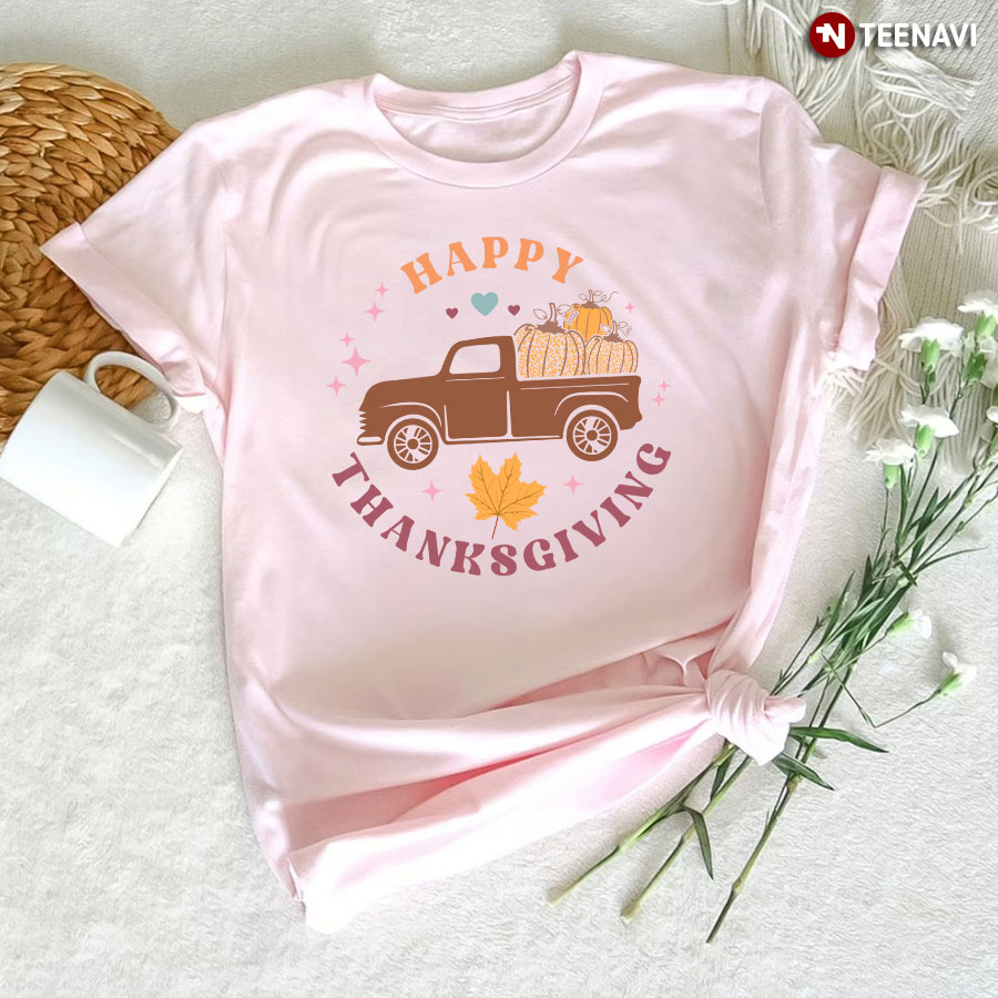 Happy Thanksgiving Pumpkin Leopard T-Shirt