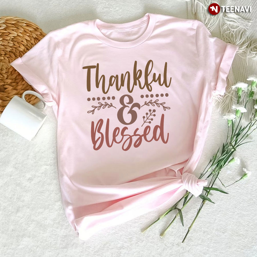 Thankful & Blessed Thanksgiving T-Shirt