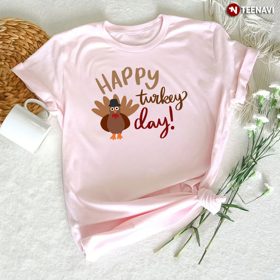 Happy Turkey Day Thanksgiving Vibes T-Shirt