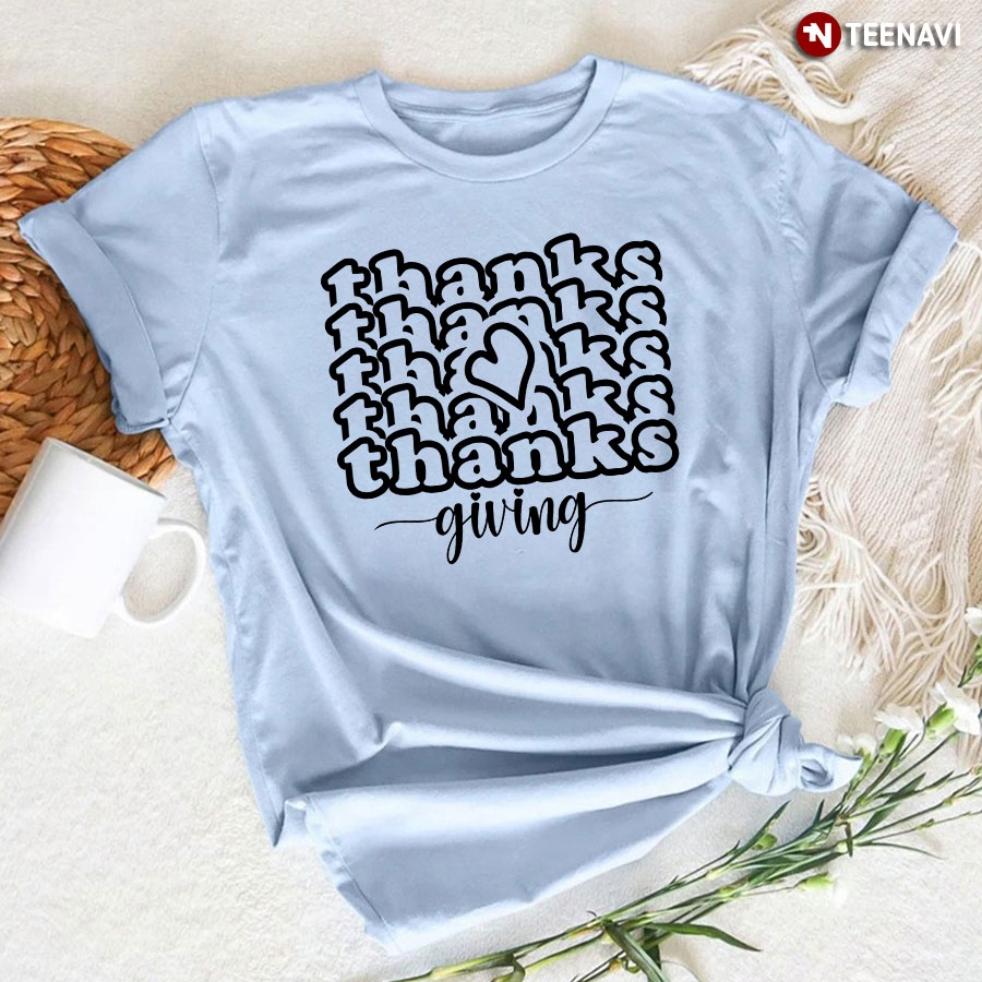 Thanksgiving Heart Fall Vibes T-Shirt