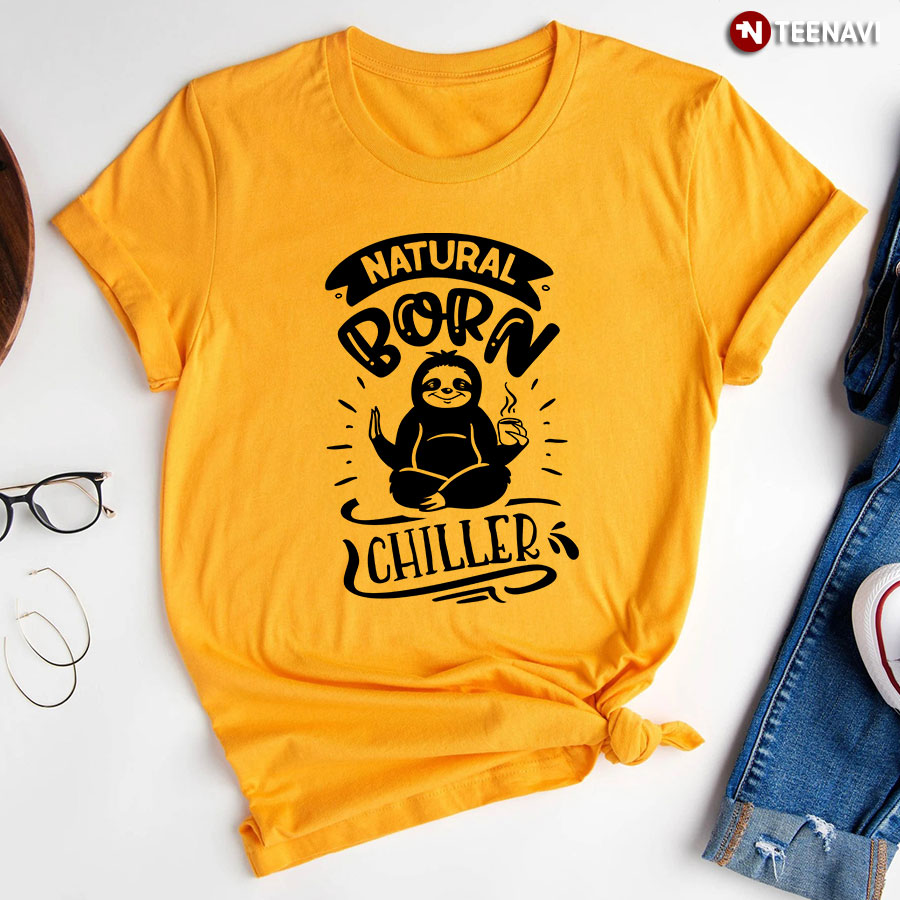 Natural Born Chiller Sloth T Shirt Small Tee