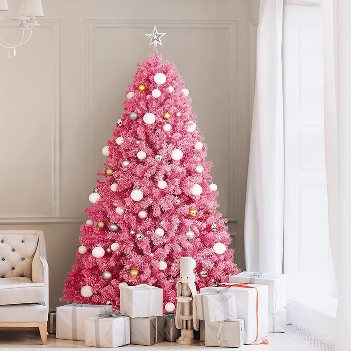 how to decorate a pink tree