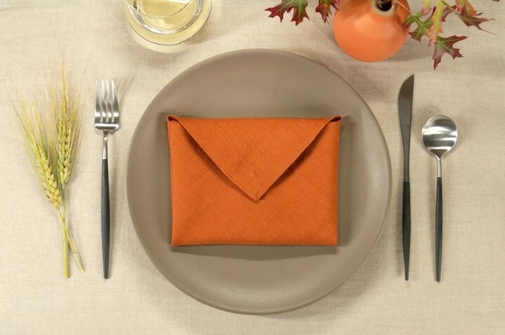 how to fold a turkey napkin