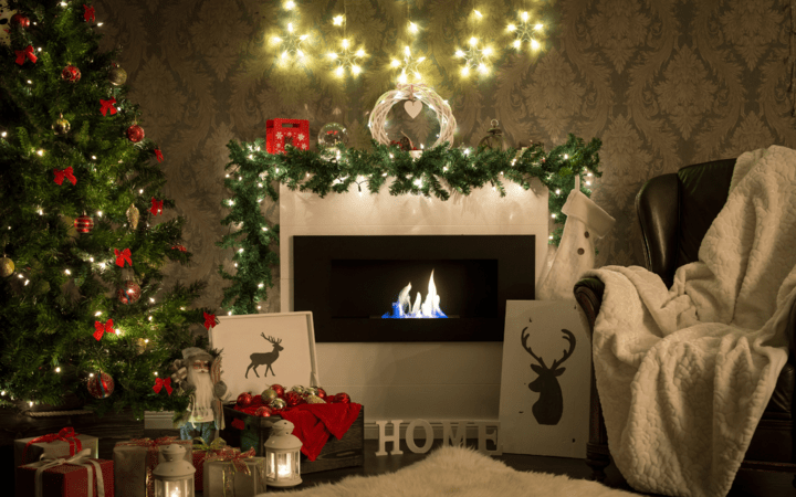 how to hang wreath over fireplace