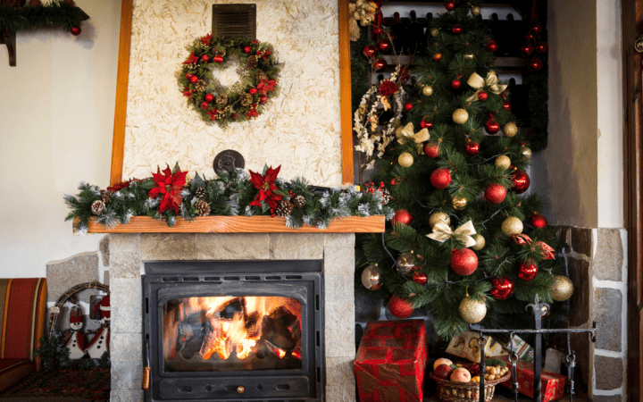 how to hang garland on fireplace without nails